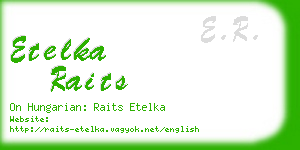 etelka raits business card